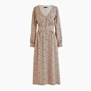 Jcrew button front midi dress